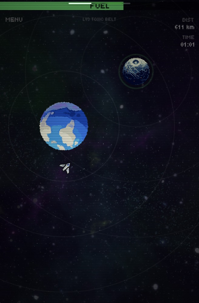 Gameplay near planets